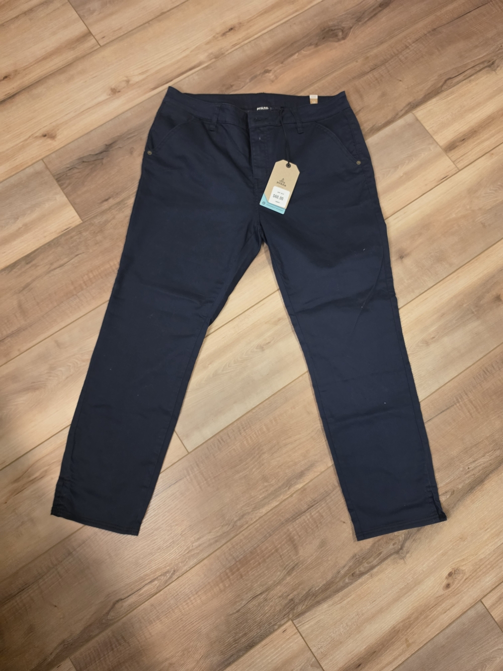 New Womens Prana Navy Chino Pants